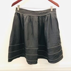 Twelve by Twelve A-line Zipper Skirt medium gray